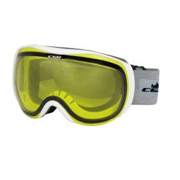 CGM 780A JOY Ski Mask White with Yellow Lens Approved