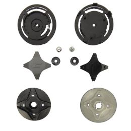Kit Fissaggio Visiera Antracite Satinato per Casco Jet CGM 169 ILLI