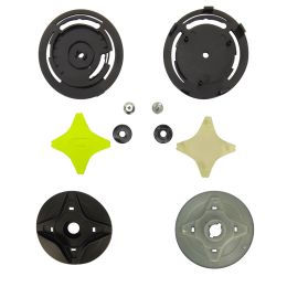 Kit Fissaggio Visiera Grafite Giallo Fluo per Casco Jet CGM 169 ILLI