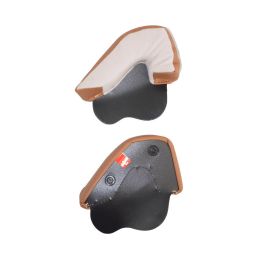 Paire d'oreillers beige brun CGM 191 Taille de casque XL