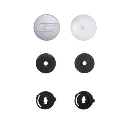 Kit de fixation de visière argentée pour casque Jet CGM 191 PIX