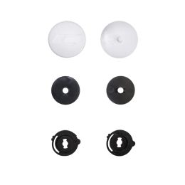 Kit de fixation de visière blanche mate pour casque jet CGM 191 PIX