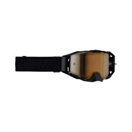 Masque cross LEATT Velocity 6.5 Iriz Stealth noir lentille bronze 68%