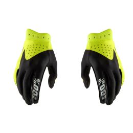 100% ITRACK Motocross-Handschuhe Schwarz/Fluoreszierendes Gelb
