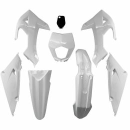 T4TUNE Kit de Carénage 8 Pièces Blanc pour Rieju MRT 50