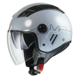 Casco Jet MPH AIRE Solid Grigio Lucido