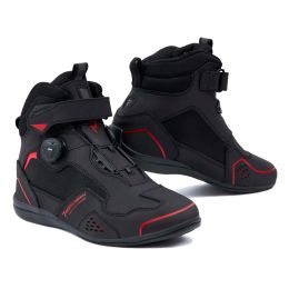Bottes de moto pour hommes REBELHORN SPARK II Noires/Rouges