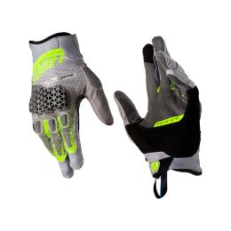 Guanti moto LEATT ADV HydraDri 5.5 Short Hi-Viz grigio giallo impermeabili