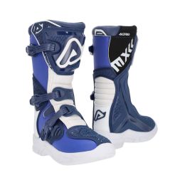 ACERBIS Motocross-Stiefel genehmigt x-team jr blau/weiß mit 3-Haken-Verschluss