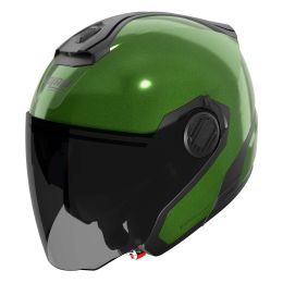 Casque jet urbain NOLAN N40-5 Classico Nobile 336 vert métal