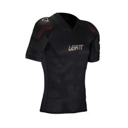 Maglia protettiva moto LEATT 3DF AirFit Lite Evo grigio protezione spalle