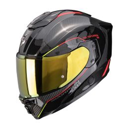 Casco integrale Scorpion EXO-1500 CARBON AIR Mundi nero giallo