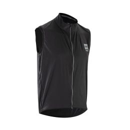 Gilet MTB LEATT antivento Windblock 2.0 nero nylon ripstop traspirante 360°