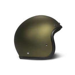 Jet Helm Cafe Racer DMD RETRO Goldgrün Matt
