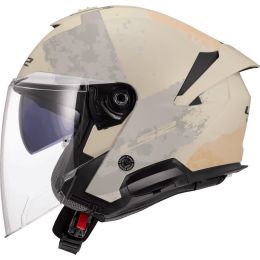 Casque Jet LS2 OF618 VERSO II Aqua Ivoire Mat