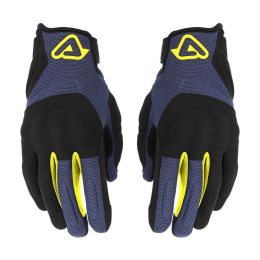 ACERBIS CE PYRAMID Summer Motorcycle Gloves Approved Blue Black