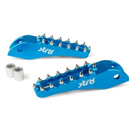 STR8 MX EVO CNC Blue Passenger Footrest RIEJU MRT