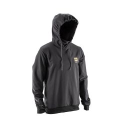 LEATT Thermaflow 3.0 MTB Technischer Hoodie schwarz Innenausstattung Helmkapuze