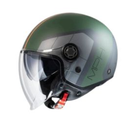 Casco Jet MPH ONE Cargo Verde Opaco Grigio