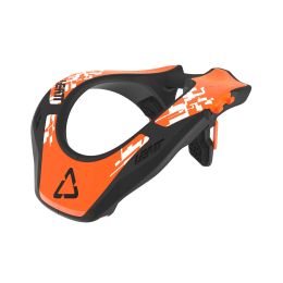 Protezione collo bambino LEATT 1.5 arancio nero design ergonomico