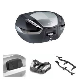 Kit bauletto GIVI V47 TECH nero fumè 47L per YAMAHA TRACER 7