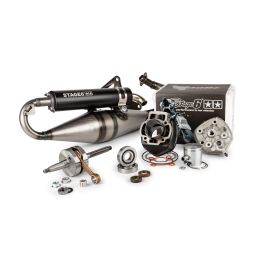 Kit gruppo termico albero motore e marmitta Stage6 70cc streetrace per Piaggio LC