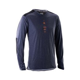 LEATT Trail 4.0 Maillot de VTT à Manches Longues Galaxy Blue TENCEL™ Lyocell