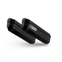 GPR Hyper Sonic Double Slip-On Auspuff titan genehmigt schwarz für BMW K 1600 GTL