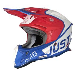 CASCO MOTOCROSS JUST1 J18 MIPS VERTIGO BLU / BIANCO / ROSSO