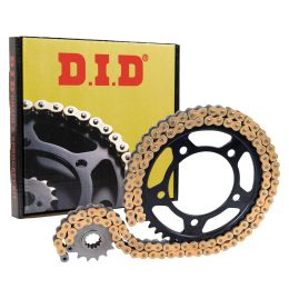 DID Transmission Kit black/gold 104 links p520 steel 46 sprocket and 15z pinion