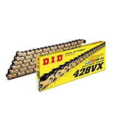 CATENA TRASMISSIONE DID 428VX GOLD & BLACK 122 MAGLIE CON GIUNTO A CLIP FJ