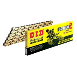 Catena DID DZ2 aperta 110 maglie 520 oro-nero con clip chiusura