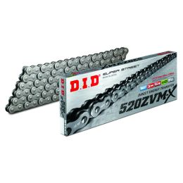 Catena DID X-Ring ZVMX aperta 112 maglie 520 grigia chiusura rivetto