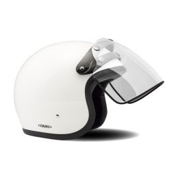 Transparente Klappvisier mit 3 Tasten für Vintage Retro Jet-Helm