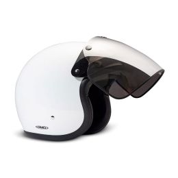 Visiera Specchiata Flip Up 3 Bottoni per Casco Jet Vintage / Retro