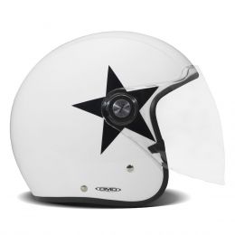Demi Jet Helm DMD P1 Star Weiß