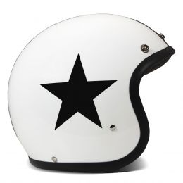 Jet Helmet DMD Vintage Star White