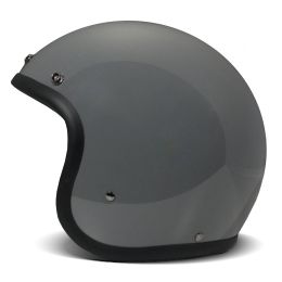 Casco Jet Cafe Racer DMD Vintage Crayon Grigio Lucido