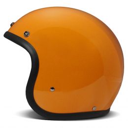Jet Helmet Cafe Racer DMD Vintage Glossy Orange