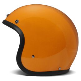 Casco Jet Cafe Racer DMD Vintage Arancio Lucido