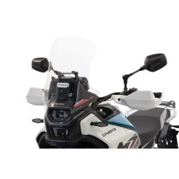 ISOTTA Touring-Windschutzscheibe transparent 437x438mm Halterungen CF MOTO mt 450