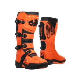Stivali moto ACERBIS omologati artiglio arancio/neri chiusura 4 ganci