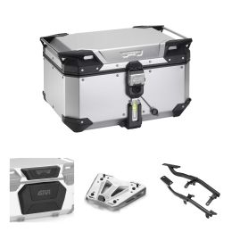 Kit bauletto GIVI TREKKER OUTBACK EVO SMART anodizzato 58L per YAMAHA TRACER 7 GT