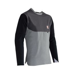 LEATT All-Mountain 5.0 MTB Shirt granit WarmYarn winddicht UPF 50+