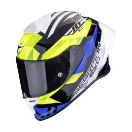 Casco integrale Scorpion EXO-R1 EVO II AIR Valere blu giallo fluo