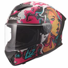 Integralhelm LS2 FF820 RAPID III CYBERG violett cyan