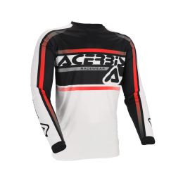 ACERBIS Off Road MX Polyester-Trikot Weiß/Schwarz