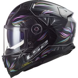 Casques Integraux LS2 FF811 VECTOR II Tropical Noir Brillant Et Blanc