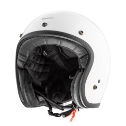 Casco Jet Cafe Racer Piaggio Vespa VERSILIA Bianco Lucente