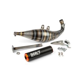 Stage 6 Komplettauspuff R/T Schwarz/Orange FL 100 Drag Race